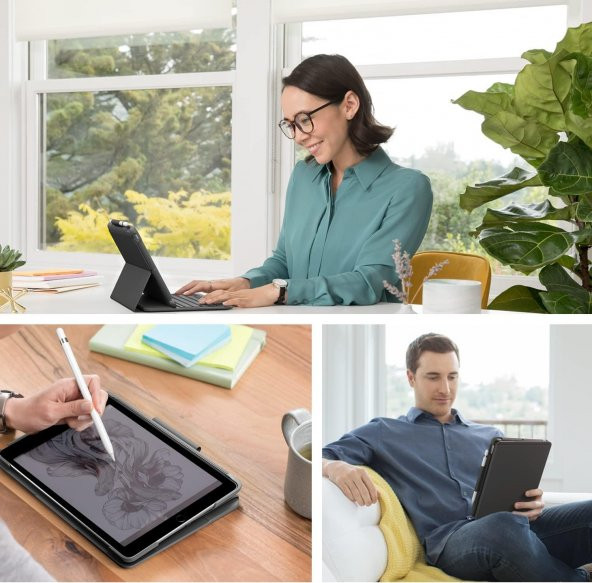 Logitech Slim Folio iPad Air 3.Nesil İçin Klavyeli Kılıf (Nordic,Q) - 4