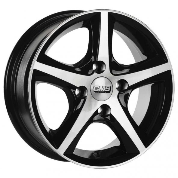 CMS-559-01 6.0x14"-4x100 ET35 67.2 Diamond Black Gloss Jant (4 Adet)