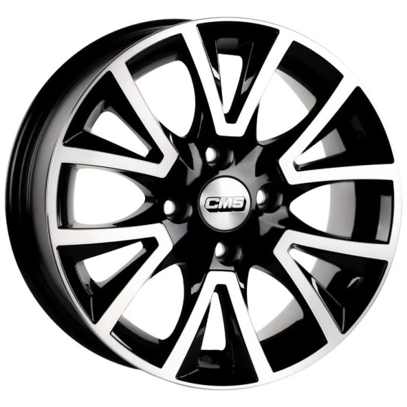 CMS-832-02 6.5x15 - 4x108 ET 20 Diamond Black Gloss Jant (4 Adet)