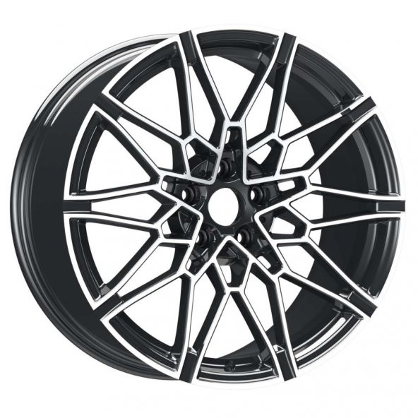 EMR-A339-02 9.5x19"-5x112 ET40 66.6 Gun Metal Diamond Jant (4 Adet)