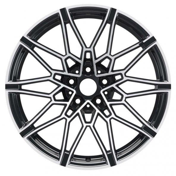 EMR-A339-02 9.5x19"-5x112 ET40 66.6 Gun Metal Diamond Jant (4 Adet) - 2