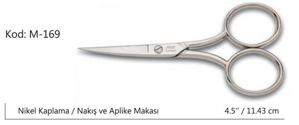 Rose Europe Az Kalın Nakış Makası Süper Kalite No:4,5 11,43 CM - 3