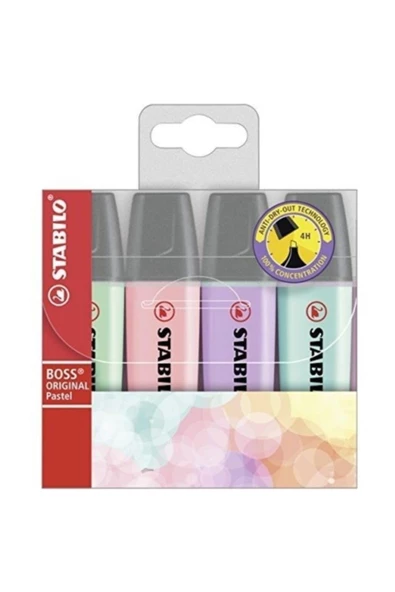 Stabilo Boss Original Pastel 4'lü Paket