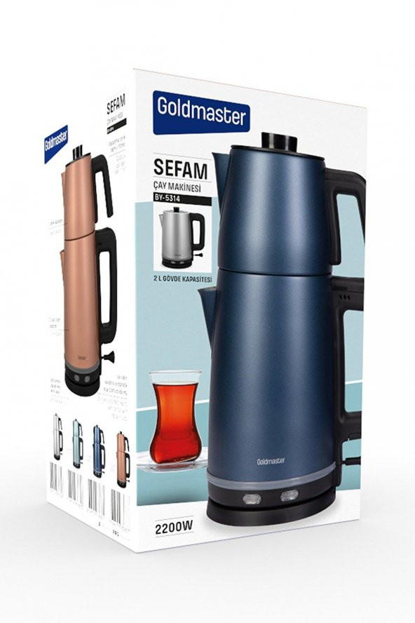GOLDMASTER SEFAM BY-5314EM ÇAY MAK. EGE MAVİSİ - 5