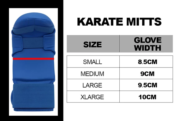 Adidas 661.22 WKF Onaylı Karate Eldiveni Parmaksız - 6