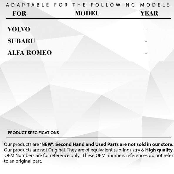 Volvo,Subaru,Alfa Romeo için Ayna Dişlisi - 6