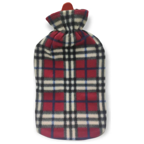 VICHY POLAR KILIFLI SICAK SU TORBASI TERMOFOR KARE DESENLİ 2 LT - Resim 2