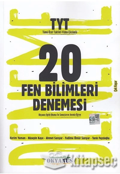 TYT Fen Bilimleri 20 Çek Kopar Deneme Okyanus Yayınları