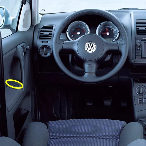VW Lupo 1999-2006 Sol Ön Kapı Cam Açma Düğmesi 6X0959855B