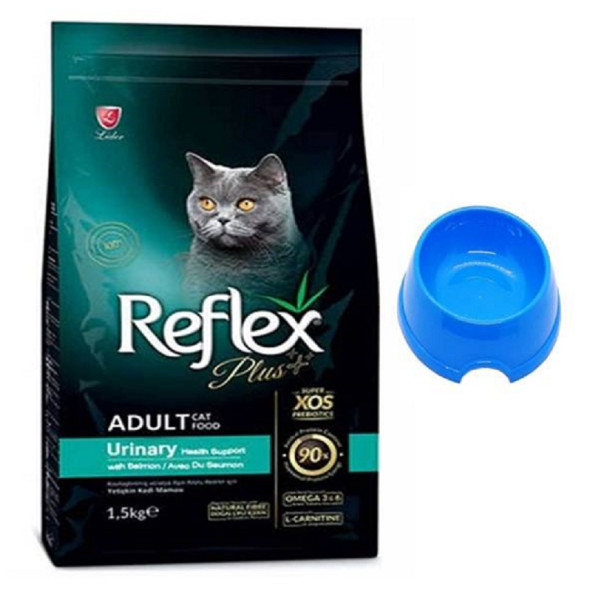 Reflex Plus Urinary Tavuklu Kedi Maması 1.5Kg (ORİJİNAL PAKET) + Küçük Mama Kabı Hediyeli