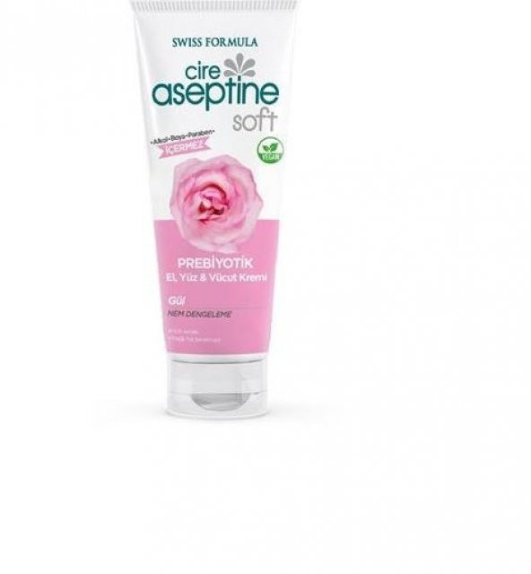 Cire Aseptine Soft Prebiyotik Gül 75 Ml El Yüz Kremi  8682276602533