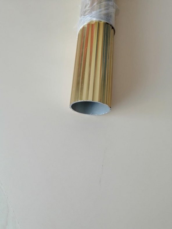 70 YUVARLAK BABA  DEKORLU BORU SARI 1 MT ürün görseli 1