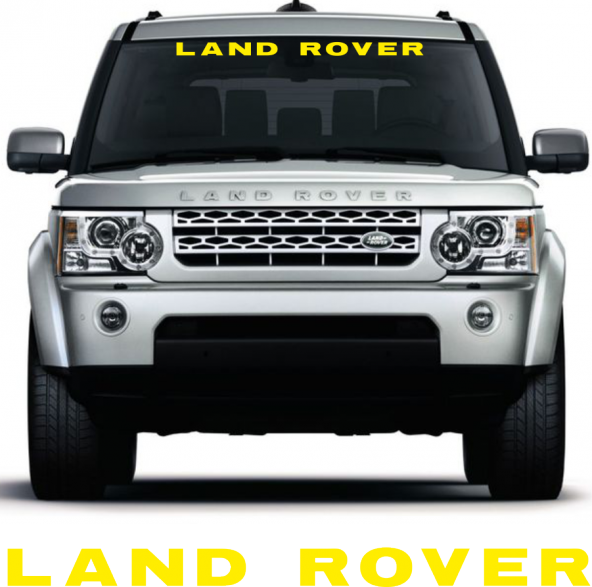 Land Rover Ön Cam Oto Sticker  Turuncu 120cm