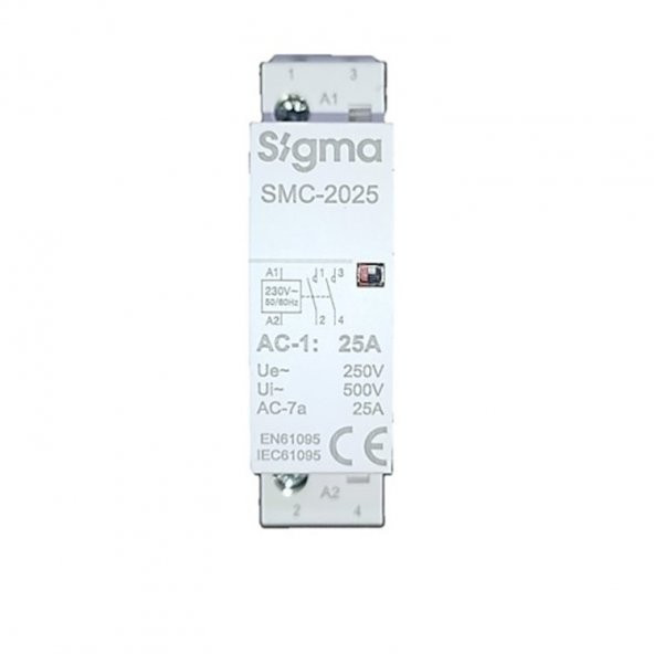 Sigma Smc-2025-2No 25 Amper Sessiz Kontaktör