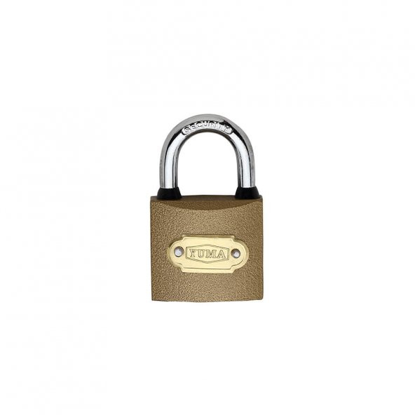 Yuma Sarı Kaplama Döküm Kısa Asma Kilit 32mm - 5