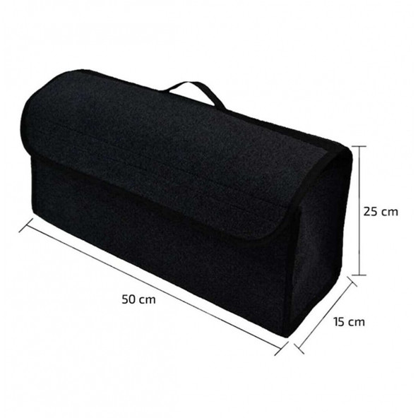 Bagaj Düzenleyici Çanta Organizer Toparlayıcı Keçe Bagaj Çantası Siyah - 3
