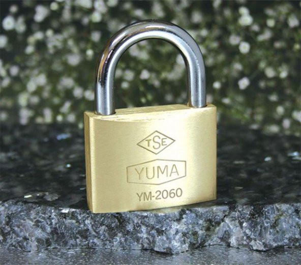 Yuma Türk Malı Pirinç Kısa Asma Kilit 40 mm - 4