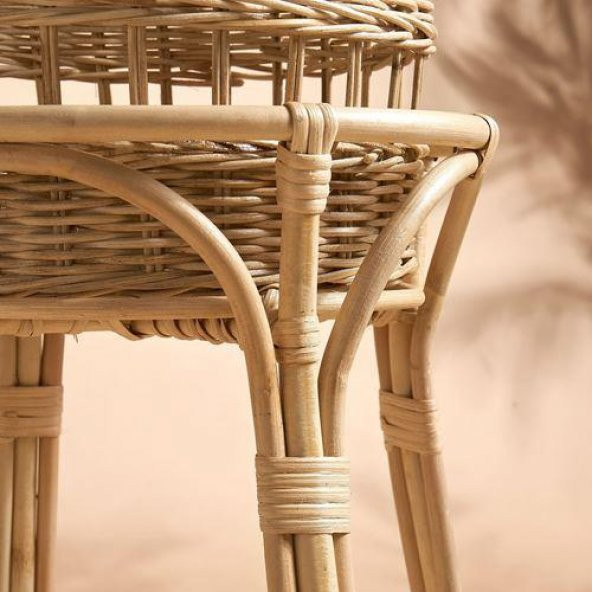 Çiçeklik Rattan, 66 cm MeridyenDukkan El Örmesi Doğal Çıkarılabilir Sepet Ev Dekorasyon Ürünleri - 4