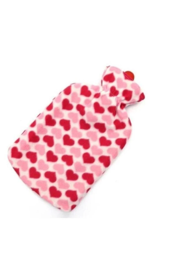 VICHY POLAR KILIFLI SICAK SU TORBASI TERMOFOR PEMBE KALPLİ 2 LT ürün görseli 1