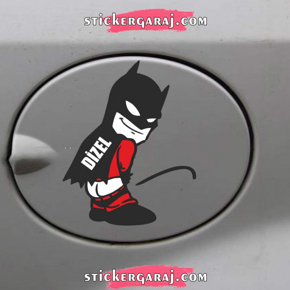 Depo Kapağı sticker batman dizel 2 ADET ürün görseli