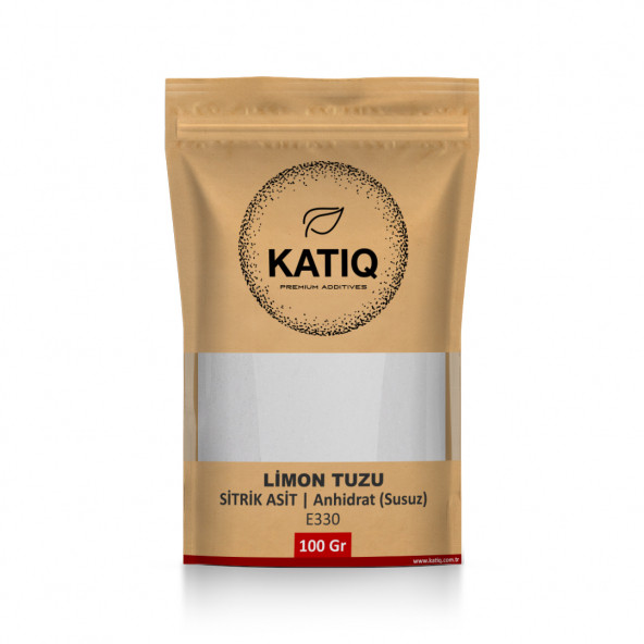 KatıQ Sitrik Asit Anhidrat - 100 Gram (Limon Tuzu,E330)