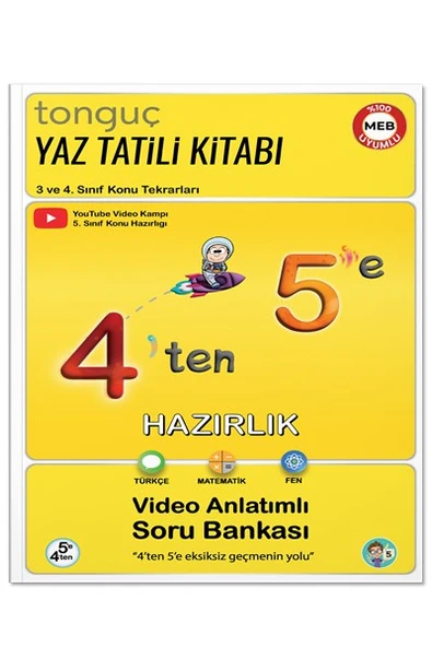4'ten 5'e İlk Adım Yaz Hazırlık Kitabı - Tonguç Yayınları