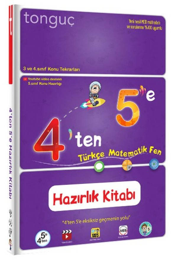 4ten 5e Hazırlık Kitabı - 3. ve 4. Sınıf Konu Tekrarları - Tonguç Yayınları