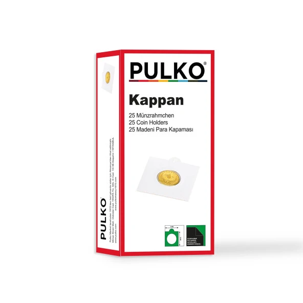 PULKO HistorY 1970 KAPPAN (50x50mm) Kendinden Yapışkanlı Karton Madeni Para Kapaması,