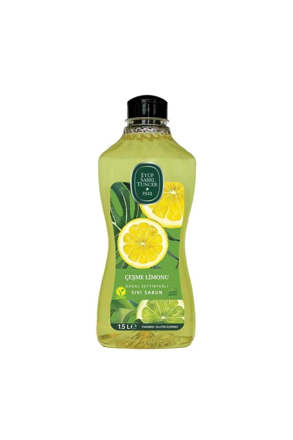 Eyüp Sabri Tuncer Doğal Zeytinyağlı Çeşme Limonu Sıvı Sabun 1500 ML