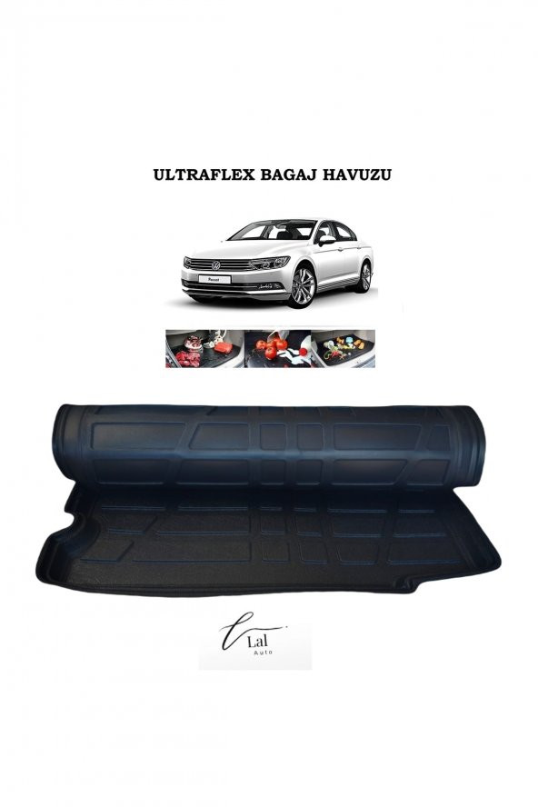 Lal Volkswagen Passat B8 (2015 Sonrası) Uyumlu 3d Bagaj Havuzu