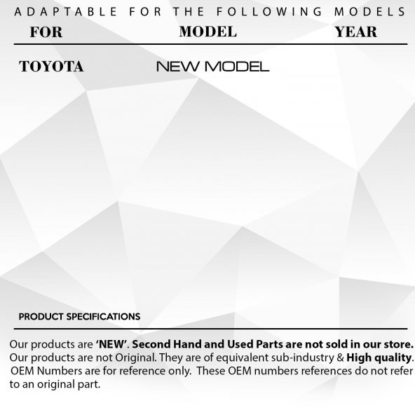 Toyota Yeni Model için Ayna Dişlisi - 6