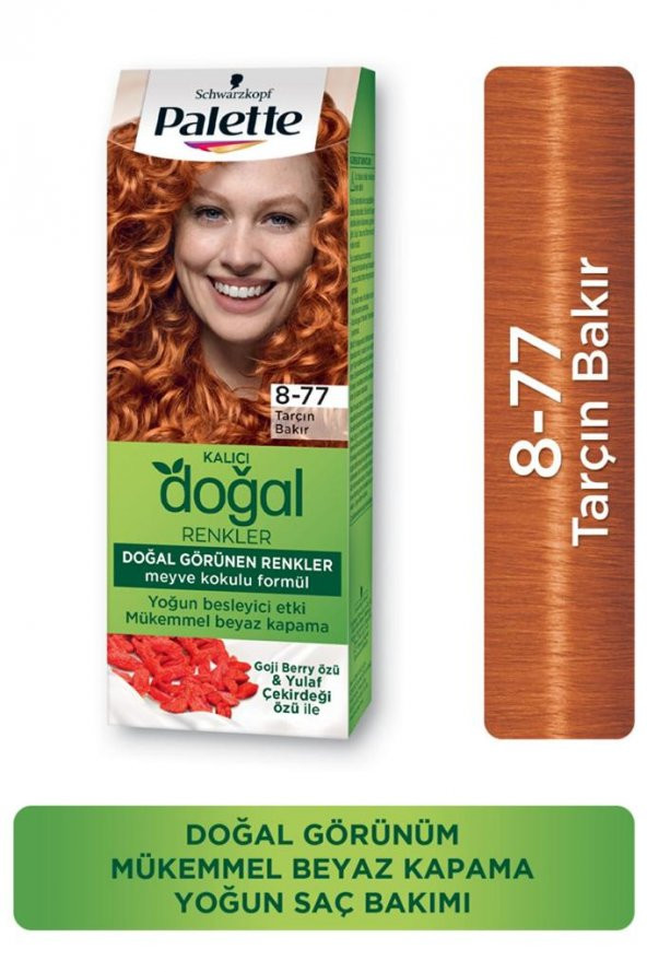 Palette Kalıcı Doğal Renkler Set Boya 8-77 Tarçın Bakır 2 Adet - Resim 3