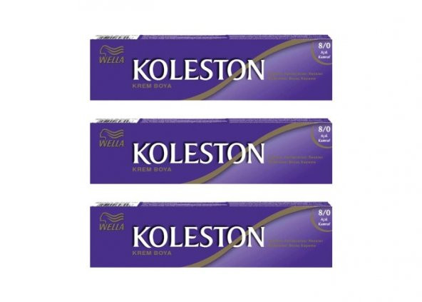Koleston Tüp Boya 50 ml - 8.0 Açık Kumral 3 Adet
