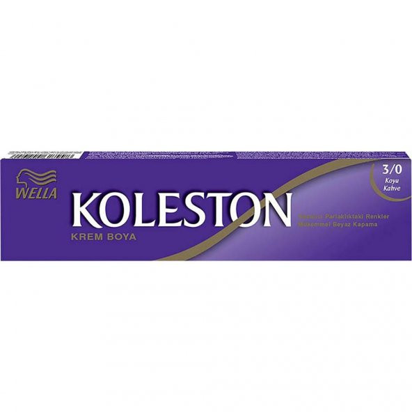 Koleston Tüp Boya 50 ml - 3.0 Koyu Kahve + 20 Vol Oksidan Peroksit - Resim 2