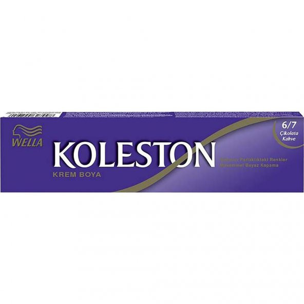 Koleston Tüp Boya 50 ml - 6.7 Çikolata Kahve + 20 Vol Oksidan Peroksit - 2
