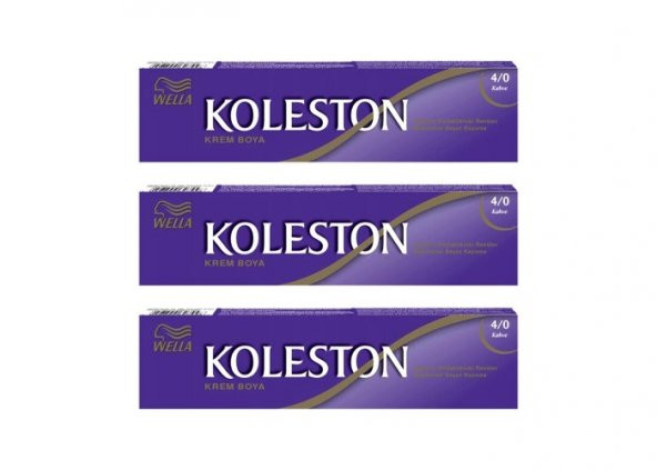 Koleston Tüp Boya 50 ml - 4.0 Kahve 3 Adet