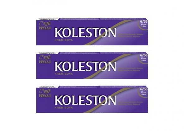 Koleston Tüp Boya 50 ml - 6.35 Elegant Kahve 3 Adet