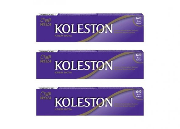 Koleston Tüp Boya 50 ml - 6.0 Koyu Kumral 3 Adet ürün görseli 1