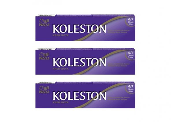 Koleston Tüp Boya 50 ml - 6.7 Çikolata Kahve 3 Adet
