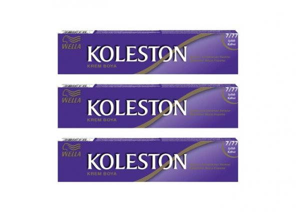 Koleston Tüp Boya 50 ml - 7.77 Işıltılı Kahve 3 Adet