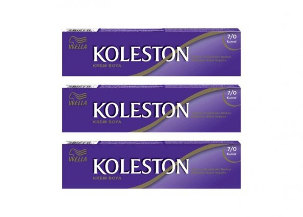 Koleston Tüp Boya 50 ml - 7.0 Kumral 3 Adet