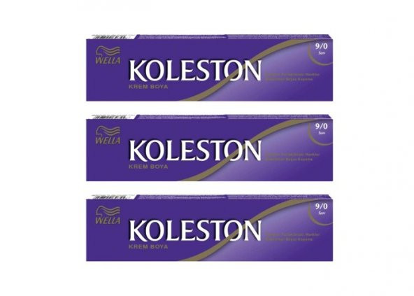 Koleston Tüp Boya 50 ml - 9.0 Sarı 3 Adet
