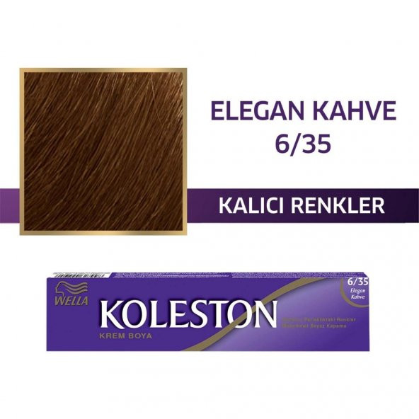 Koleston Tüp Boya 50 ml - 6.35 Elegant Kahve 3 Adet - 3