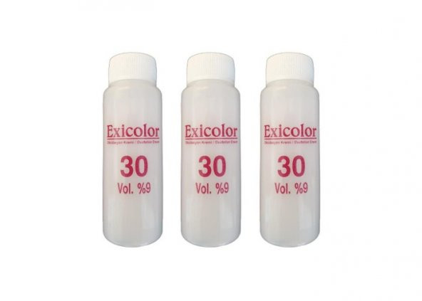 Exicolor Oksidan Peroksit 60 Ml 30 Volüm 9 3 Adet