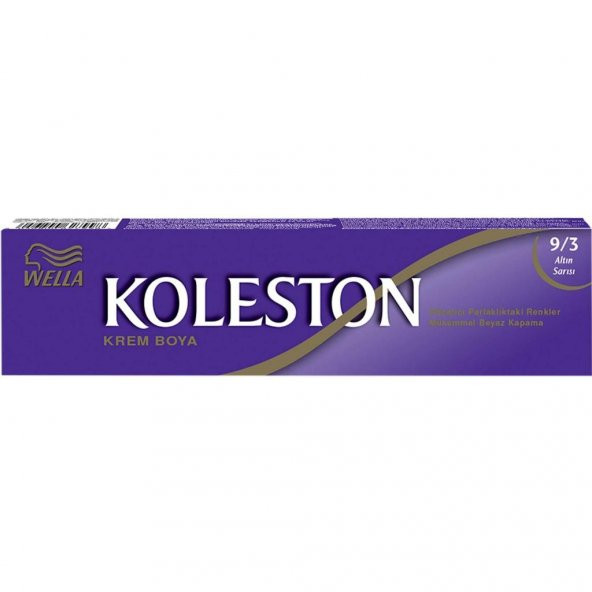 Koleston Tüp Boya 50 ml - 9.3 Altın Sarı 3 Adet - Resim 2