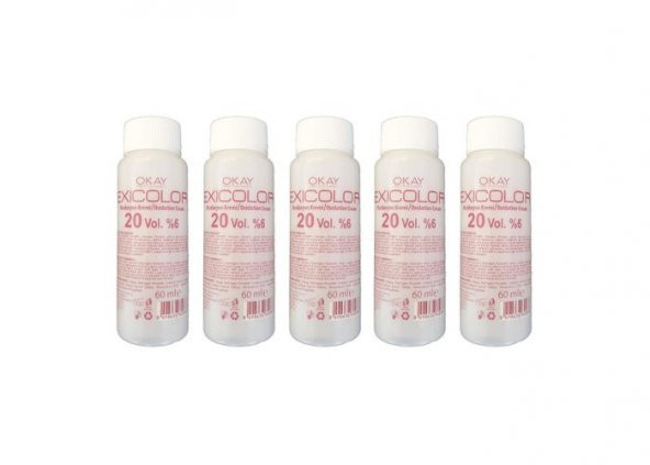 Exicolor Oksidan Peroksit 60 Ml 20 Volüm 6 5 Adet