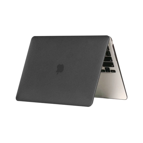Macbook 13.3' Air 2020 A2337 MSoft Carbon Fiber Tasarımlı Kılıf - 4