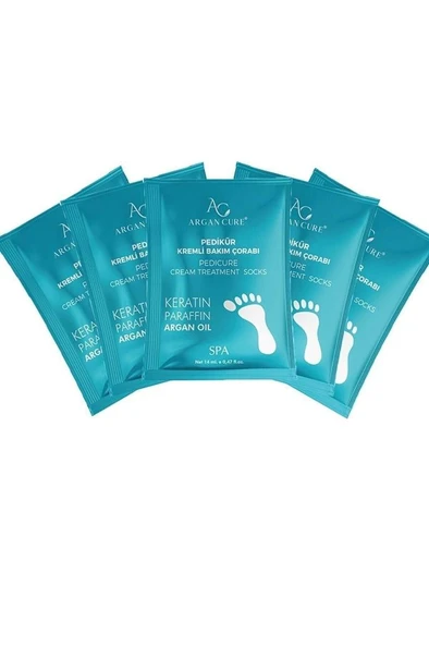Argan Cure Kremli Pedikür Bakım Çorabı 5 Çift