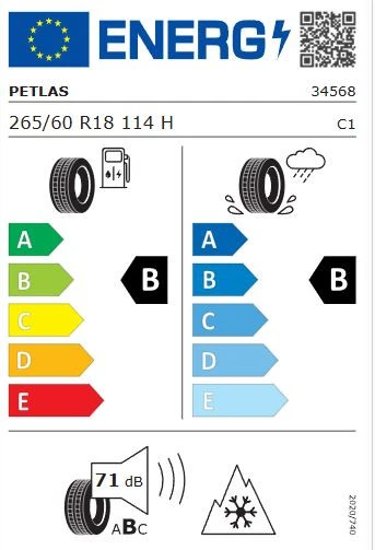 Petlas Explero Winter W671 265/60 R18 114H Reinf. Kış Lastiği - 2025 - 2