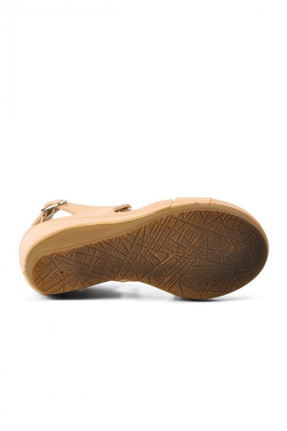 Carlaverde Pudra Kadın Dolgu Topuk Sandalet - 5